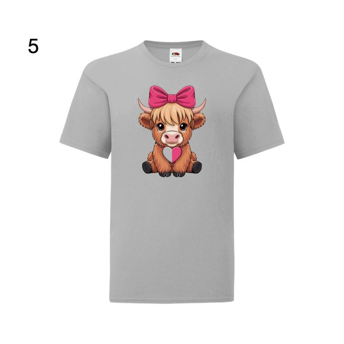 Kids - Christmas Cartoon Highland Cows - Images x7