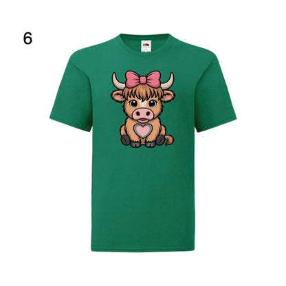 Kids - Christmas Cartoon Highland Cows - Images x7