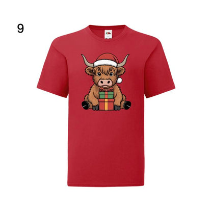Kids - Christmas Cartoon Highland Cows - Images x7