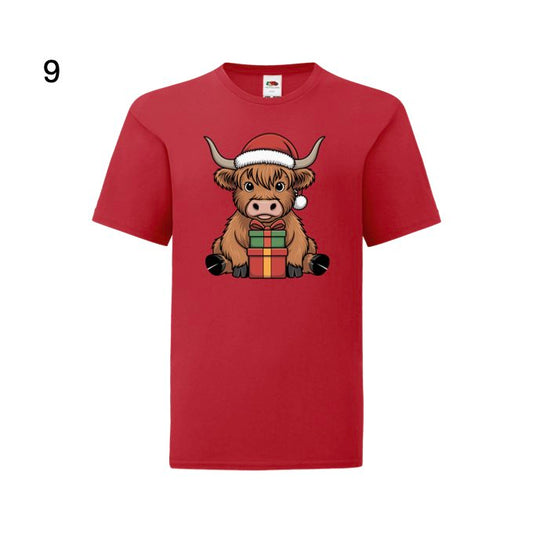 Kids - Christmas Cartoon Highland Cows - Images x7