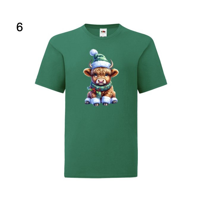 Kids - Christmas Highland Cows - Images x38