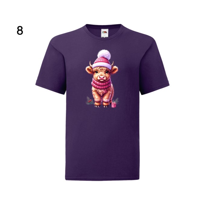 Kids - Christmas Highland Cows - Images x38