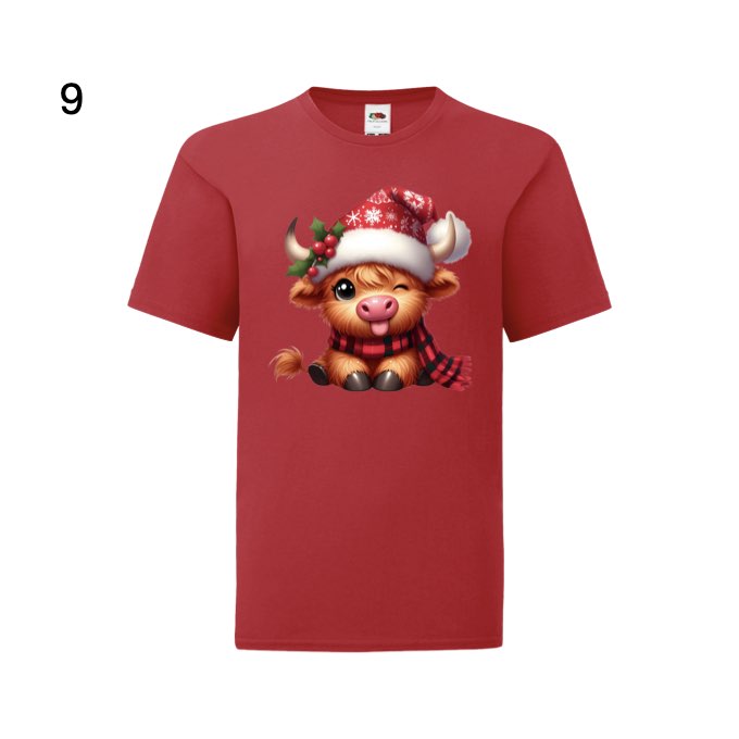 Kids - Christmas Highland Cows - Images x38