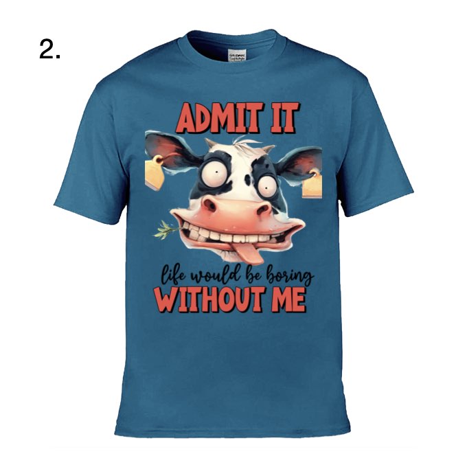 Adult - Sarcastic Sayings with Cows - 28x  images