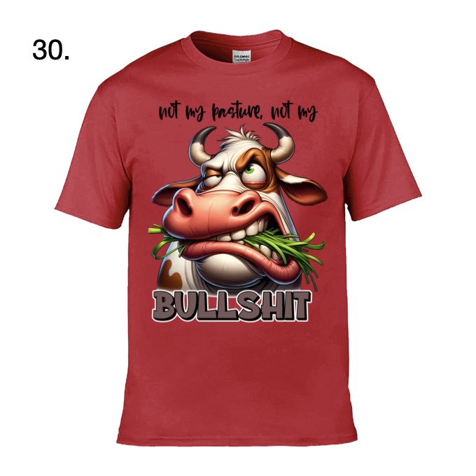 Adult - Sarcastic Sayings with Cows - 28x  images