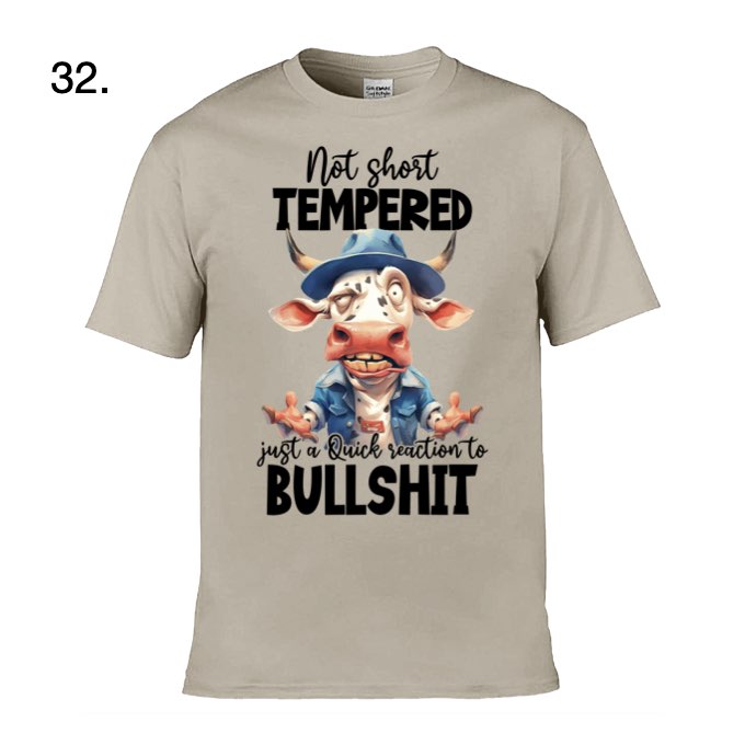 Adult - Sarcastic Sayings with Cows - 28x  images