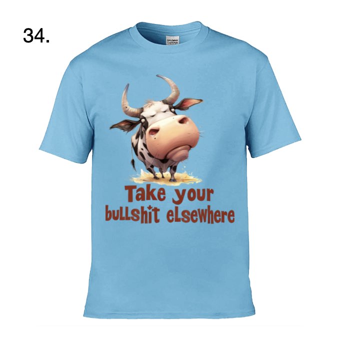 Adult - Sarcastic Sayings with Cows - 28x  images