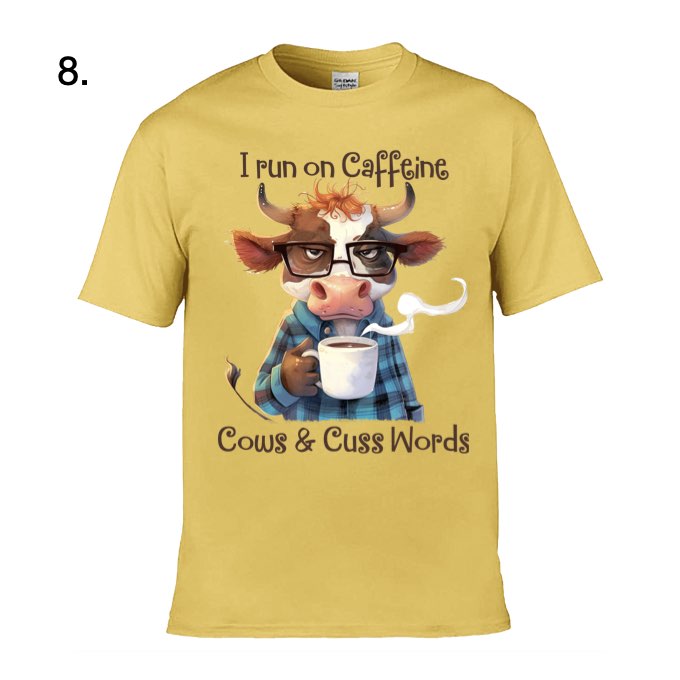 Adult - Sarcastic Sayings with Cows - 28x  images