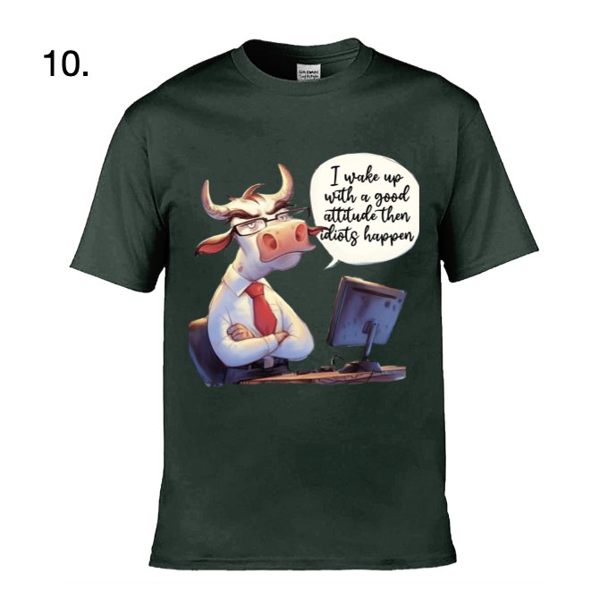 Adult - Sarcastic Sayings with Cows - 28x  images