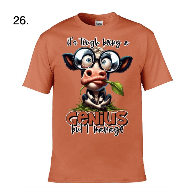 Adult - Sarcastic Sayings with Cows - 28x  images