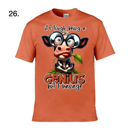 Adult - Sarcastic Sayings with Cows - 28x  images