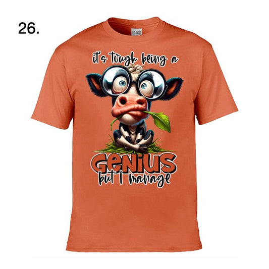 Adult - Sarcastic Sayings with Cows - 28x  images