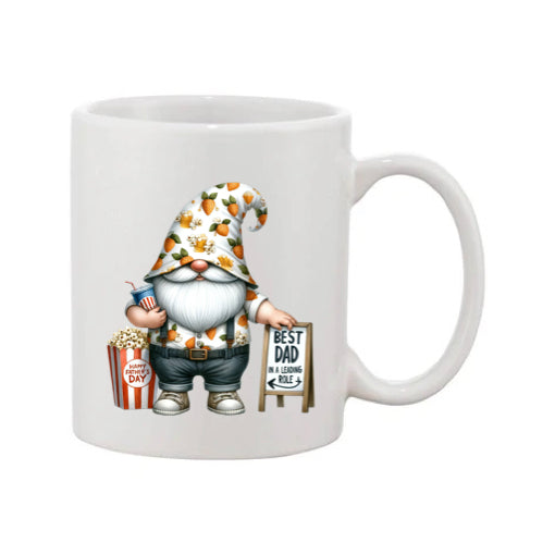 Mug - 11oz - Fathers Day - 'Best Dad in a Leading Role' Gnome