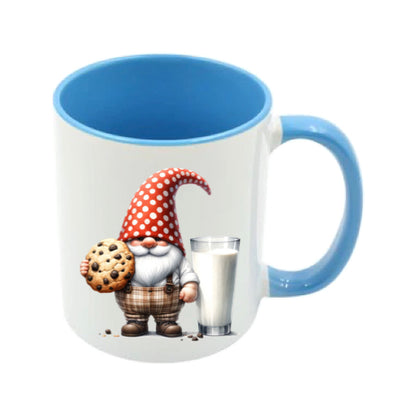 Mug - 11oz - Fathers Day - Gnome with a cookie and a glass of milk