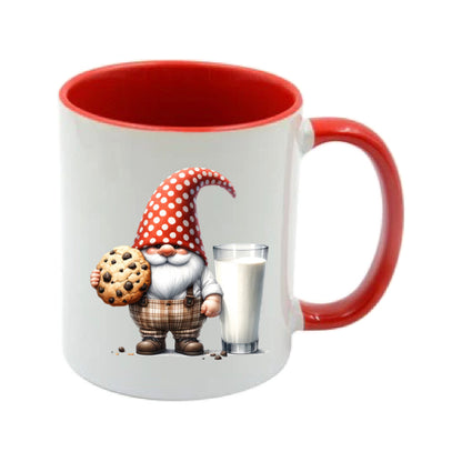 Mug - 11oz - Fathers Day - Gnome with a cookie and a glass of milk