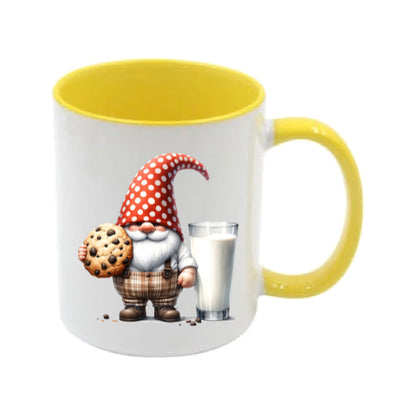 Mug - 11oz - Fathers Day - Gnome with a cookie and a glass of milk