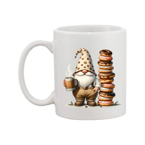 Mug - 11oz - Fathers Day - Gnome with Doughnuts