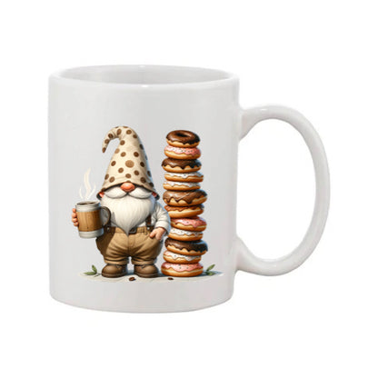 Mug - 11oz - Fathers Day - Gnome with Doughnuts