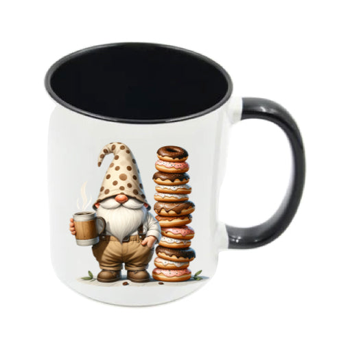 Mug - 11oz - Fathers Day - Gnome with Doughnuts