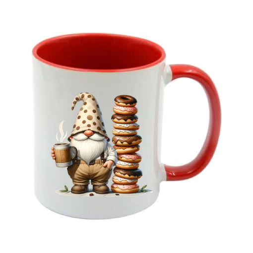 Mug - 11oz - Fathers Day - Gnome with Doughnuts