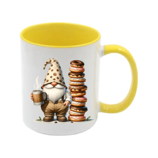 Mug - 11oz - Fathers Day - Gnome with Doughnuts
