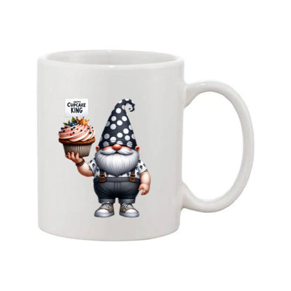 Mug - 11oz - Fathers Day - Happy Cupcake King Gnome