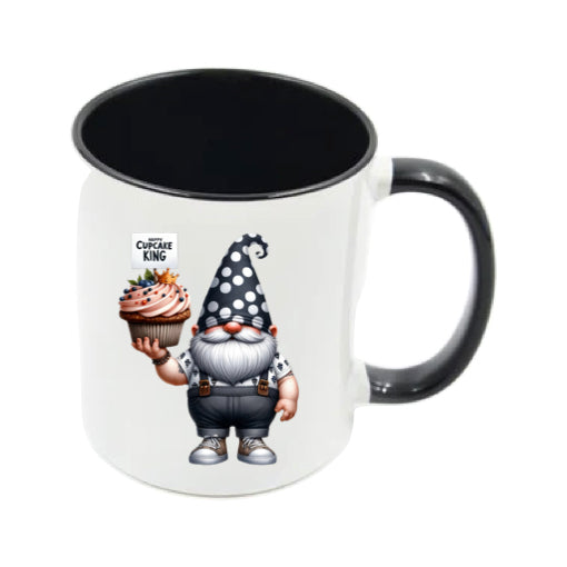 Mug - 11oz - Fathers Day - Happy Cupcake King Gnome
