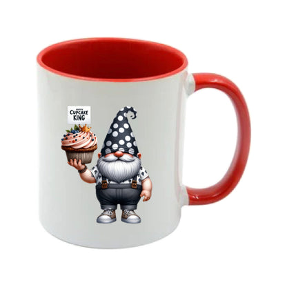 Mug - 11oz - Fathers Day - Happy Cupcake King Gnome