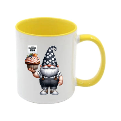 Mug - 11oz - Fathers Day - Happy Cupcake King Gnome