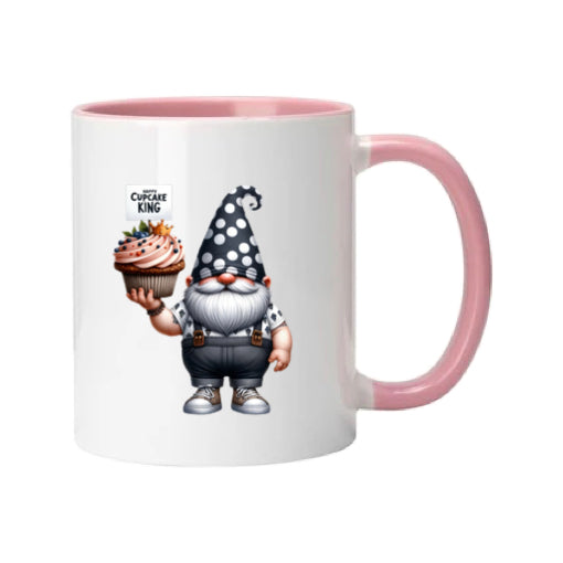 Mug - 11oz - Fathers Day - Happy Cupcake King Gnome