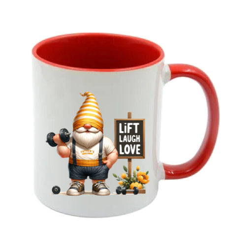 Mug - 11oz - Fathers Day - 'Lift Love Laugh' Gnome