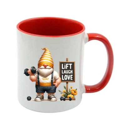 Mug - 11oz - Fathers Day - 'Lift Love Laugh' Gnome