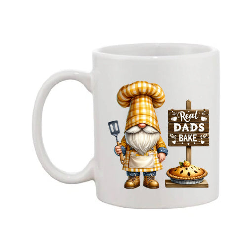 Mug - 11oz - Fathers Day - 'Real Dads Bake' Gnome