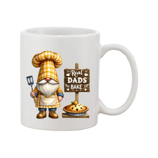 Mug - 11oz - Fathers Day - 'Real Dads Bake' Gnome