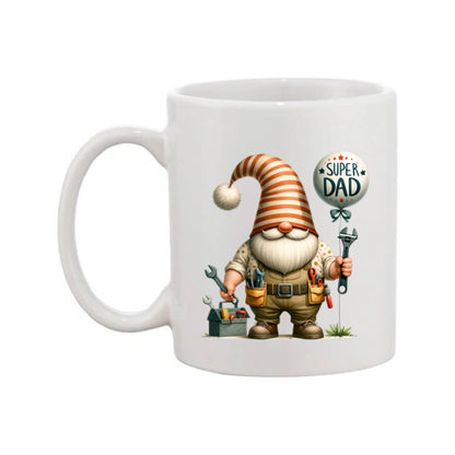 Mug - 11oz - Fathers Day - 'Super Dad' Gnome