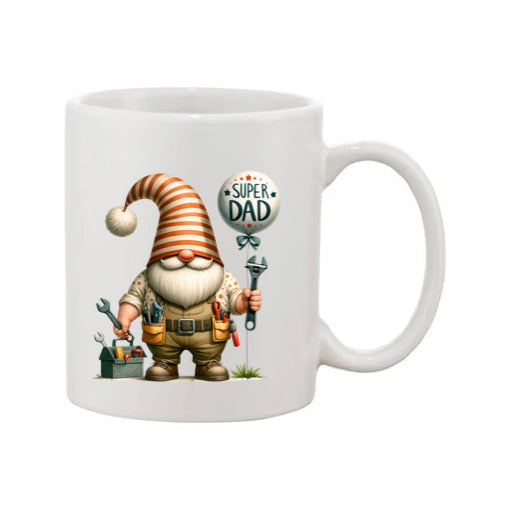 Mug - 11oz - Fathers Day - 'Super Dad' Gnome