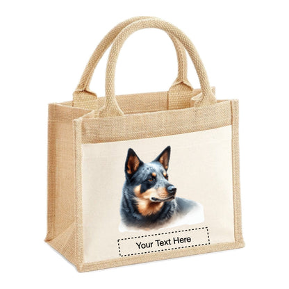 Jute Tote Bags - With 11 different images of Australian Cattle dogs