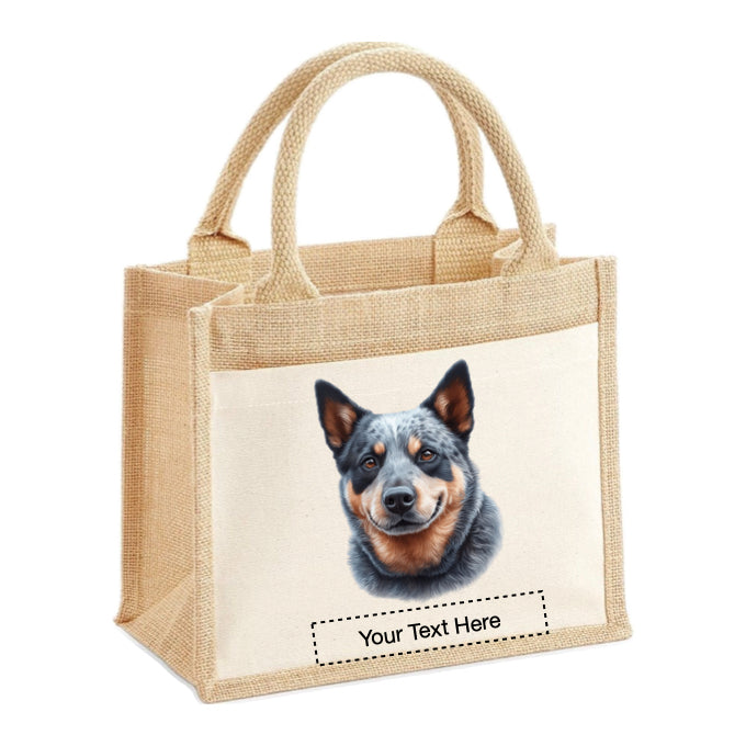 Jute Tote Bags - With 11 different images of Australian Cattle dogs
