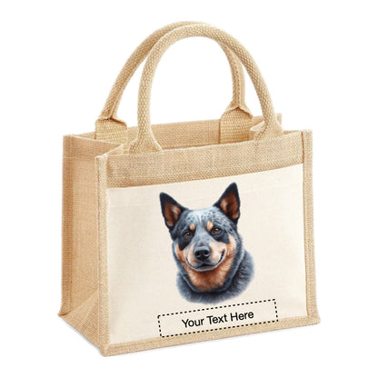 Jute Tote Bags - With 11 different images of Australian Cattle dogs