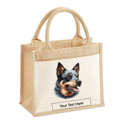 Jute Tote Bags - With 11 different images of Australian Cattle dogs