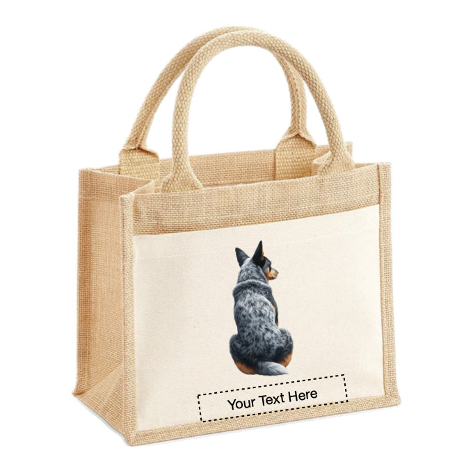 Jute Tote Bags - With 11 different images of Australian Cattle dogs
