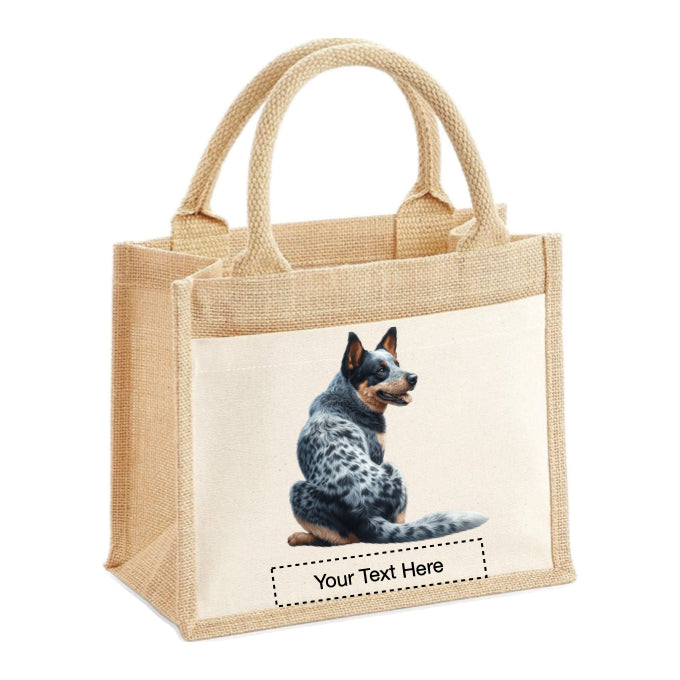 Jute Tote Bags - With 11 different images of Australian Cattle dogs