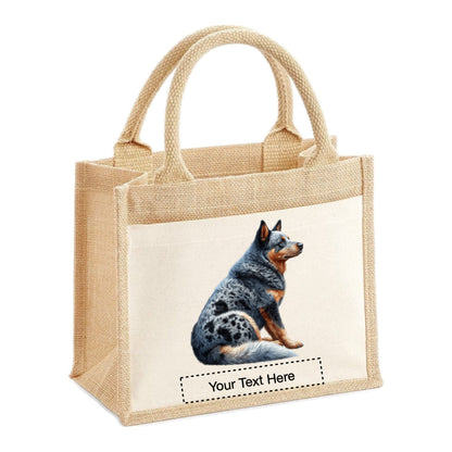 Jute Tote Bags - With 11 different images of Australian Cattle dogs