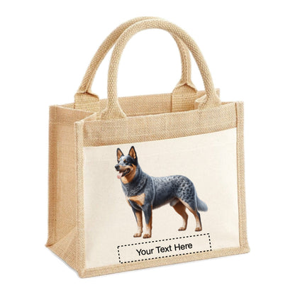Jute Tote Bags - With 11 different images of Australian Cattle dogs