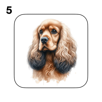 Coasters - 48x different images of Cocker Spaniel dog breed