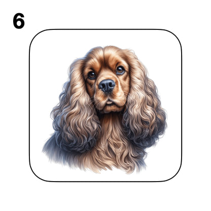 Coasters - 48x different images of Cocker Spaniel dog breed