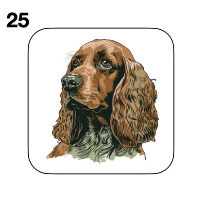 Coasters - 48x different images of Cocker Spaniel dog breed