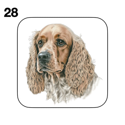 Coasters - 48x different images of Cocker Spaniel dog breed