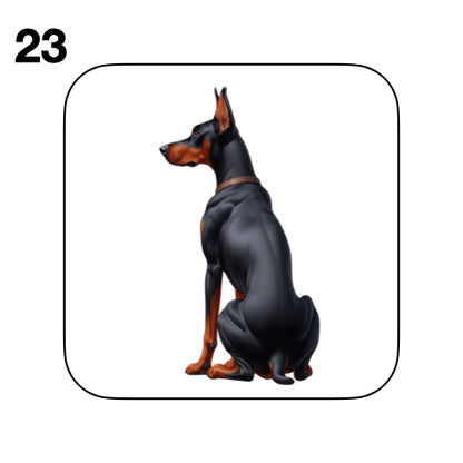 Coasters - 42x different images of Doberman dog breed