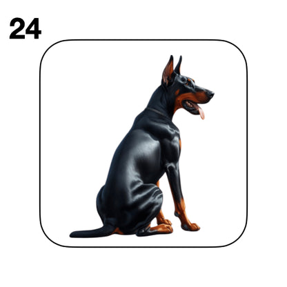 Coasters - 42x different images of Doberman dog breed